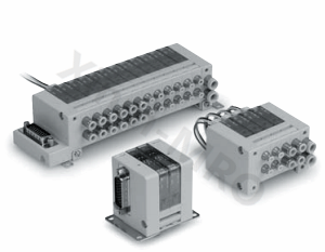 SMC 3通电磁阀 高度集约的单元集装式 VV100系列