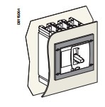施耐德CompactNSX100至630固定式门开孔尺寸