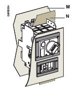 施耐德Compact和VigicompactNSX100至630带直接旋转手柄门开孔