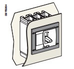 施耐德CompactNSX100至630柜门附件ip40柜门开孔罩