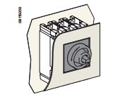 施耐德CompactNSX100至630柜门附件ip43柜门开孔罩